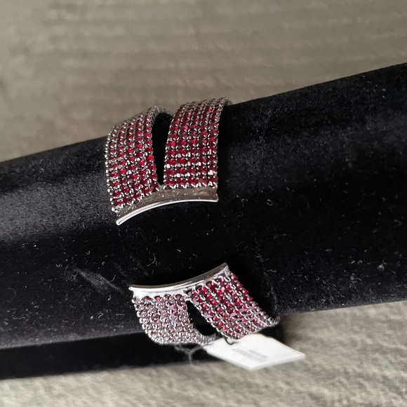 Women’s bracelet ,Natasha Couture Red Sparkling Bracelet - Picture 6 of 13